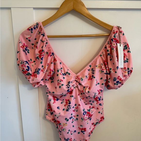 LoveShackFancy Robbie One Piece Swimsuit in Sunset Pink (New w/tags!) - Picture 3 of 8